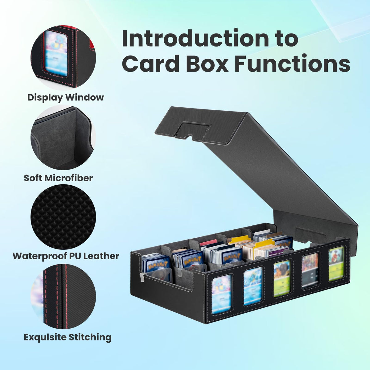 Gvirtcoz card supporters keep decks upright during storage