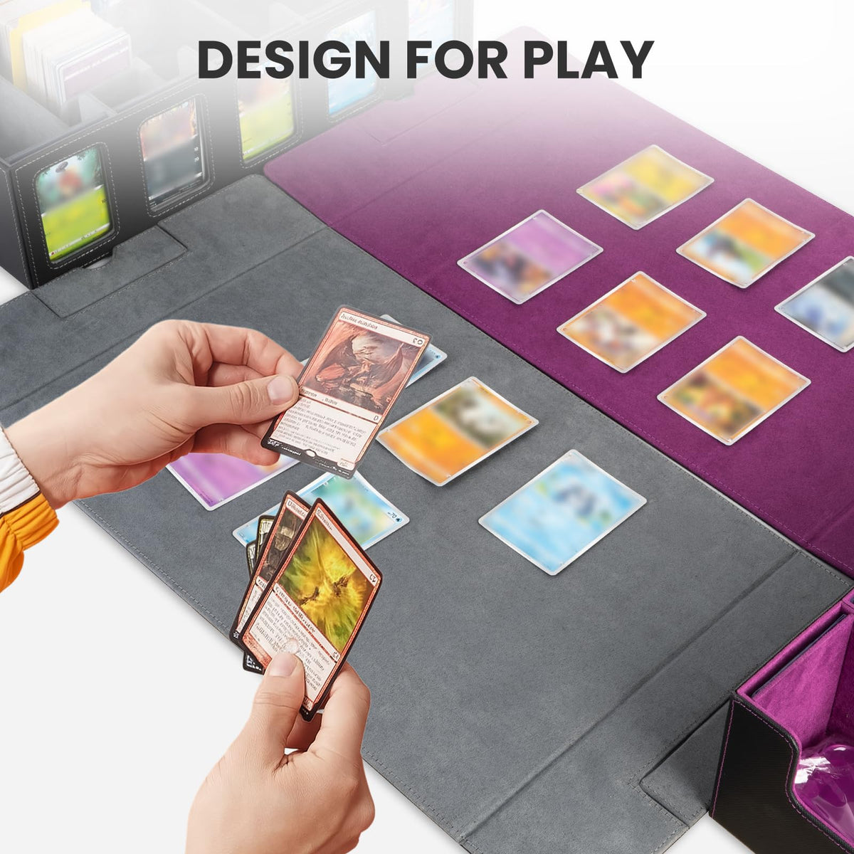 Gvirtcoz large-capacity deck case fits thousands of cards securely