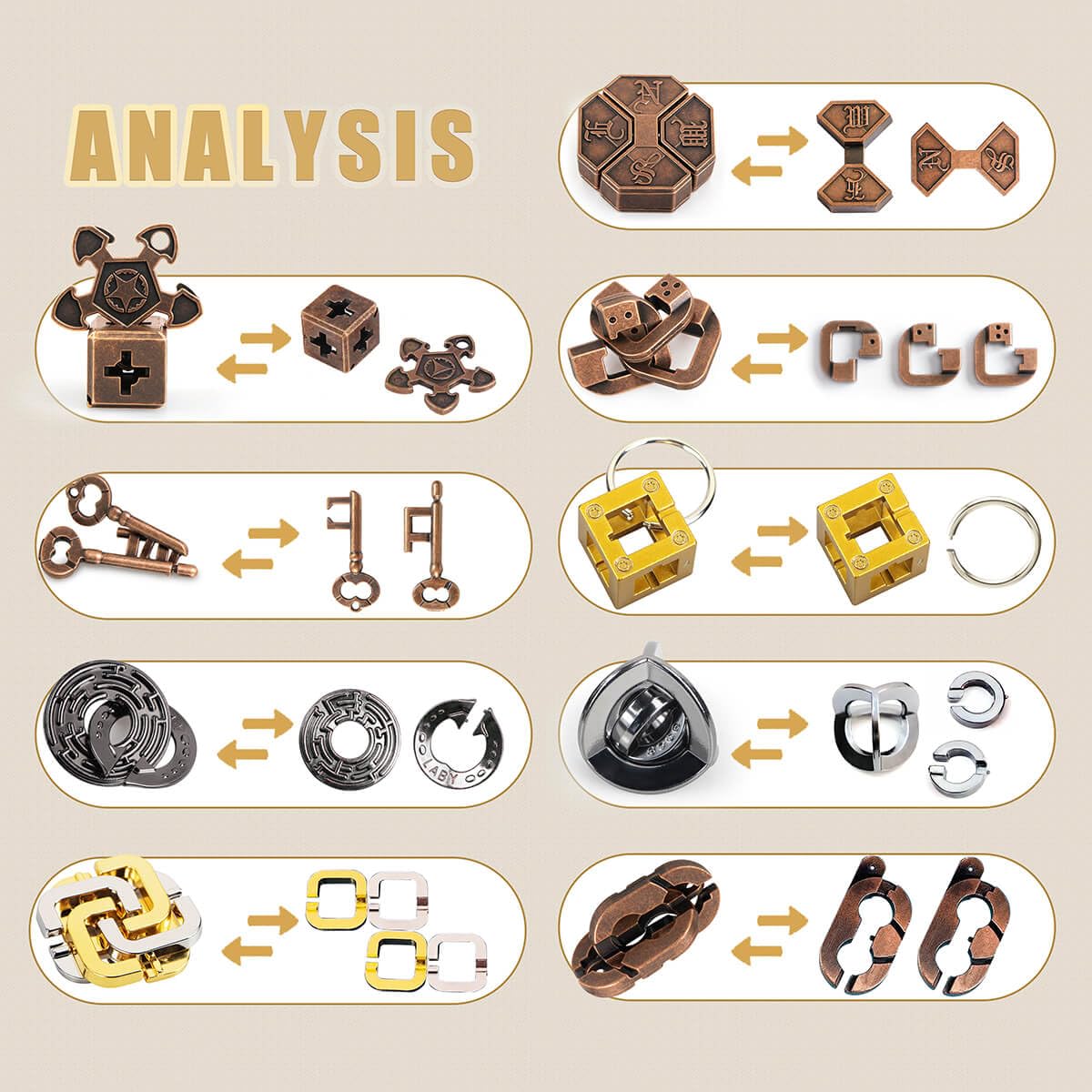 GVKES 9-puzzle set challenges spatial thinking and problem-solving in a fun way.
