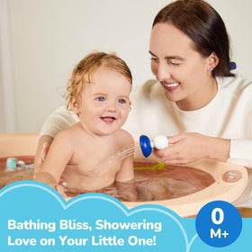 G-WACK elephant belly thermometer shows bath temperature clearly