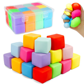 GWAHSA squishy fidget toys 24-pack stress cubes for tactile relief and focus