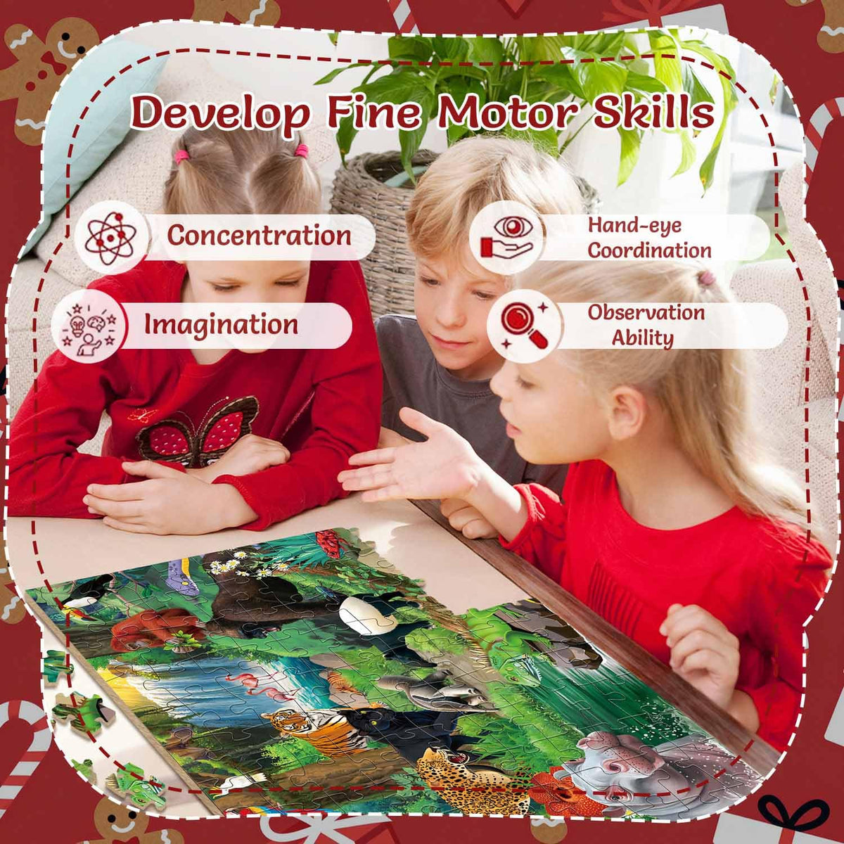 GWXWU Underwater World puzzle supports color recognition and problem solving.