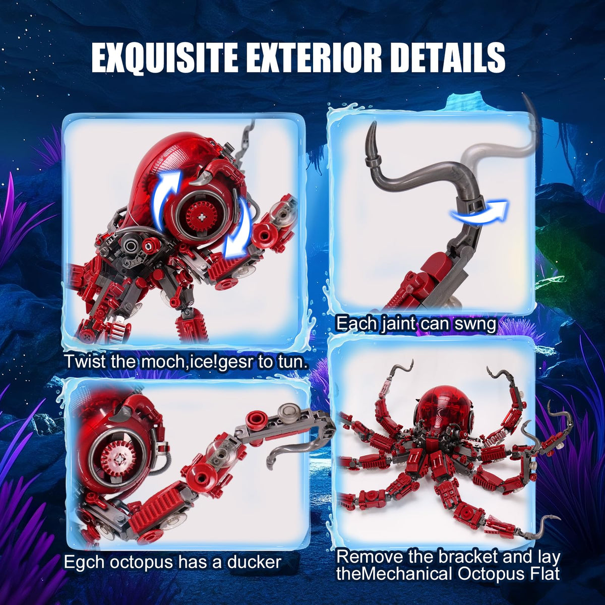 GXJTYYBS octopus kit includes step-by-step instructions for guided assembly