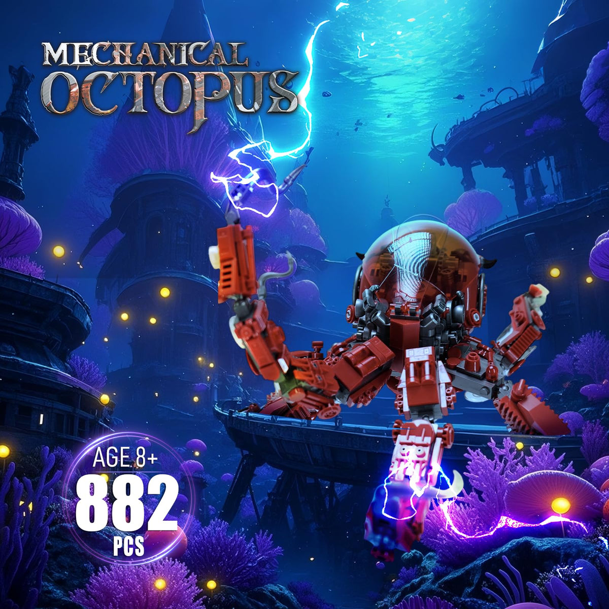 GXJTYYBS octopus tentacles bending options illustrate flexible mechanics for curious builders
