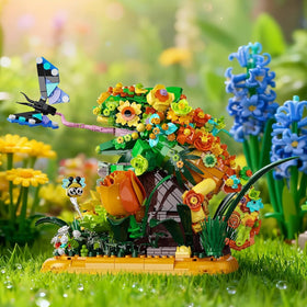 GXJTYYBS butterflies and flowers close-up adds vibrant color to your workspace