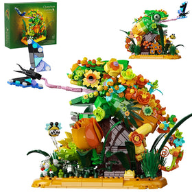 GXJTYYBS chameleon garden bonsai assembly enhances desk decor with lifelike detail