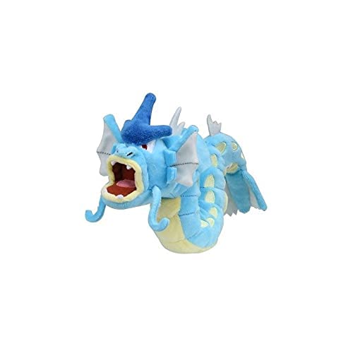 Gyarados plush close-up from Pokemon Center highlight durable stitching