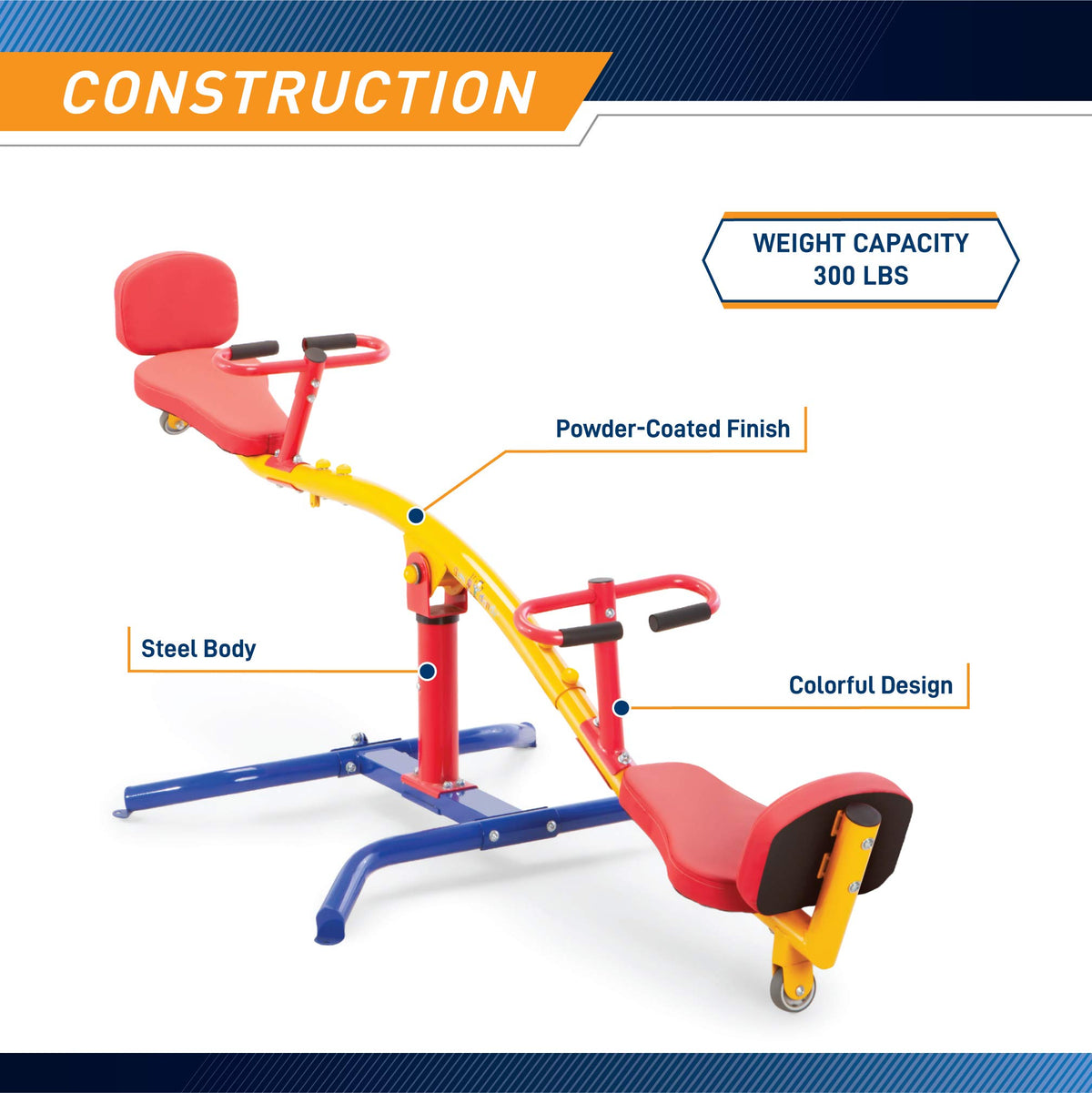 Easy installation of Gym Dandy teeter totter in a backyard setting