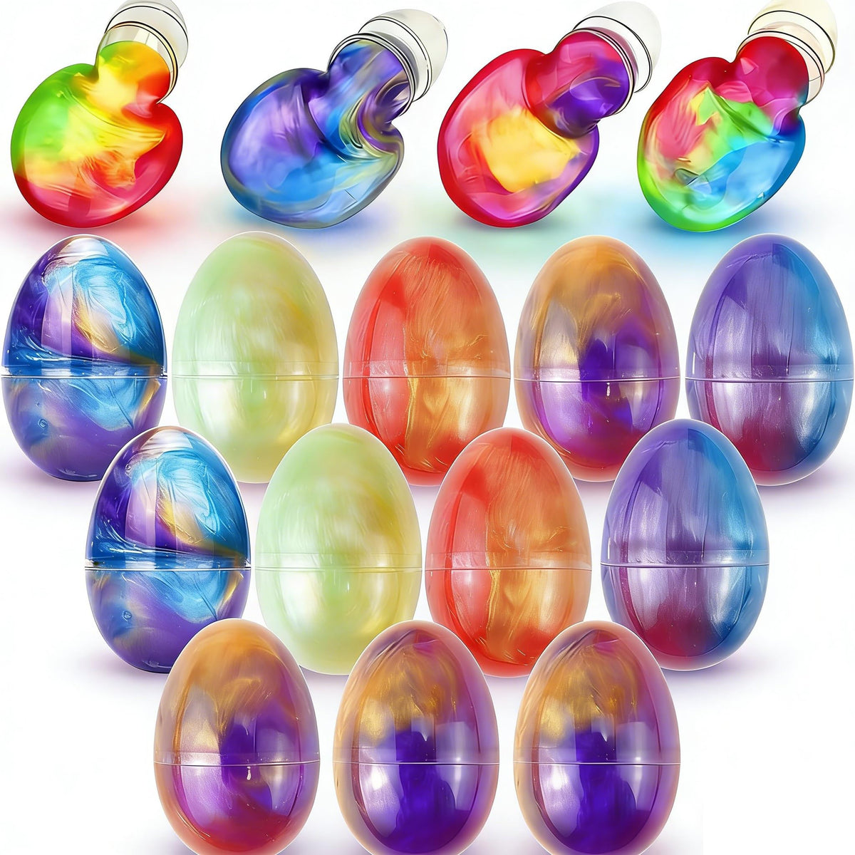 Gytera Easter slime eggs 12-pack for colorful unboxing fun.