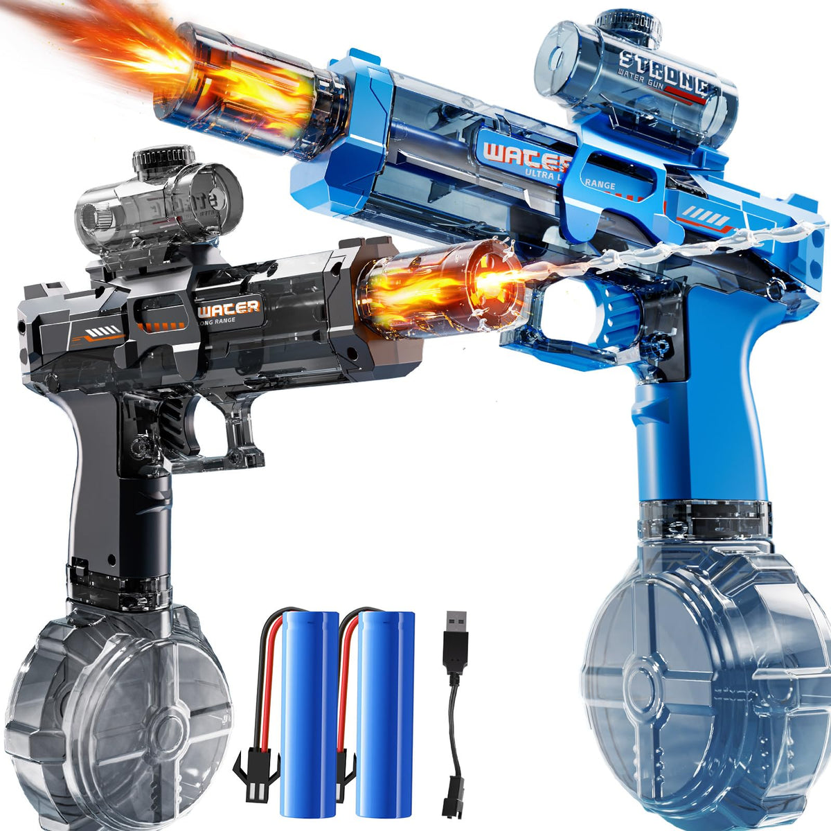 GYYCKTD glowing water squirter for beach games with bright spray.