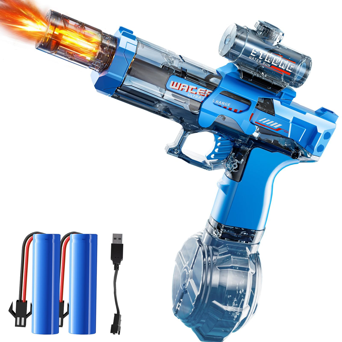 GYYCKTD blue water squirter toy overview for outdoor fun