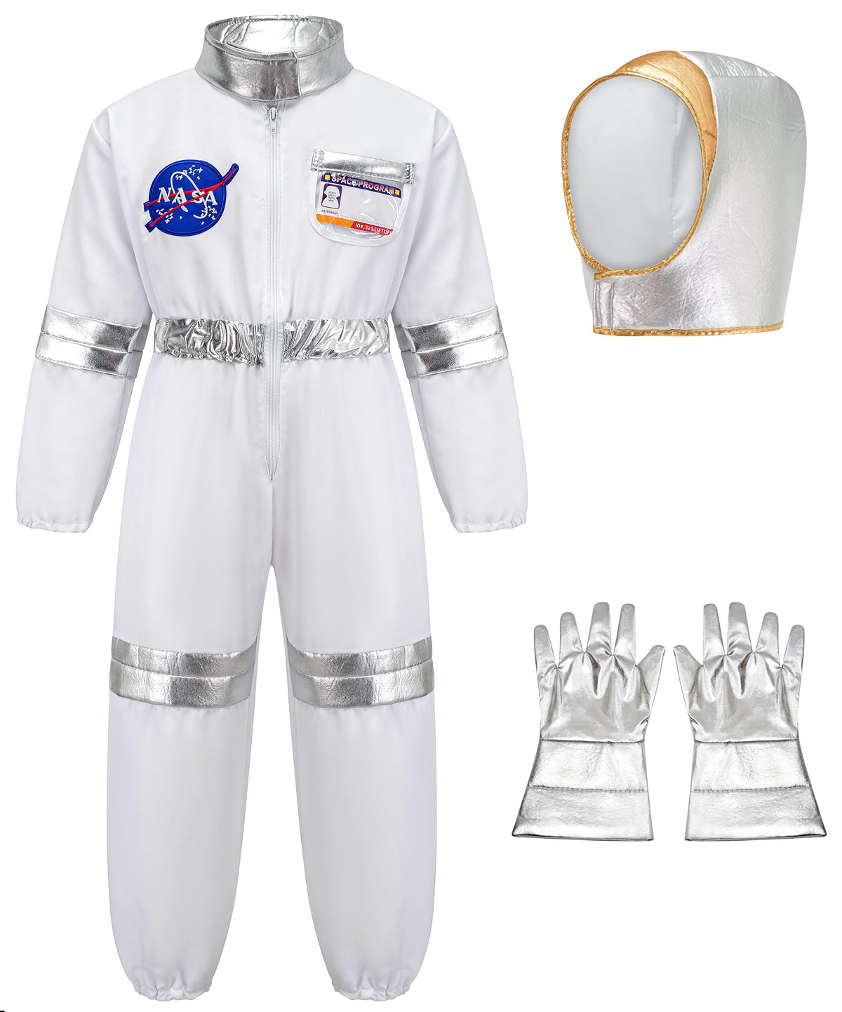 GZ-LAOPAITOU astronaut jumpsuit costume offers comfortable play and imaginative space adventures.