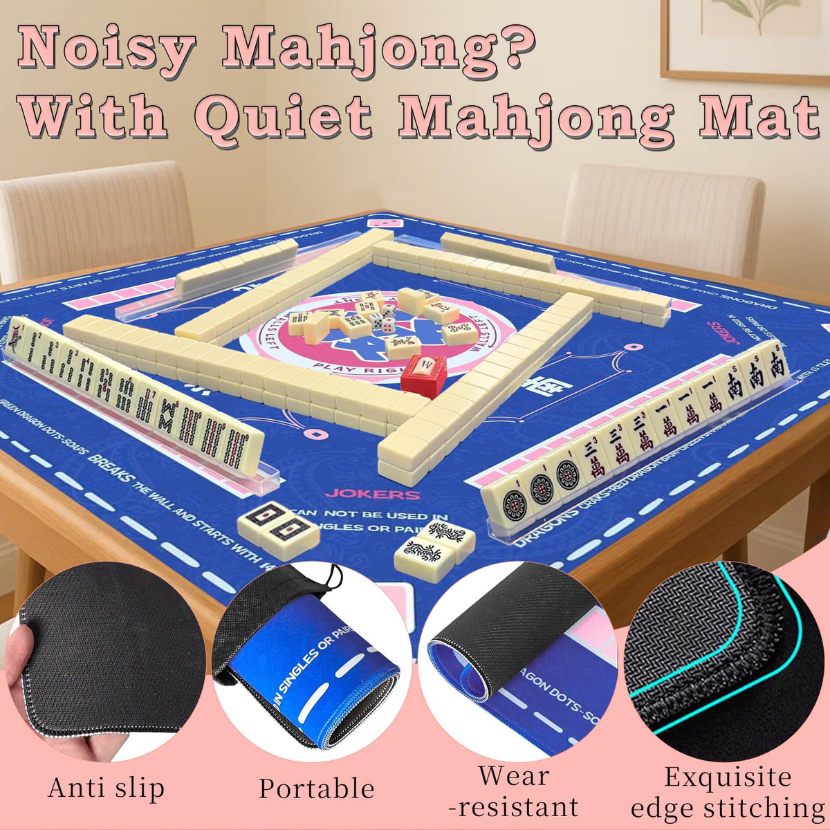 GZIXBDA Mahjong racks help players organize tiles during a game