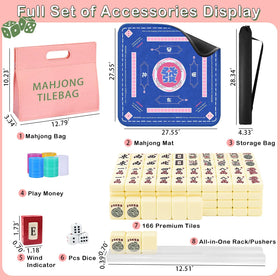 GZIXBDA Mahjong mat provides waterproof anti slip surface for stable play