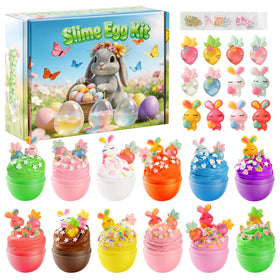 GZJQW butter slime eggs showcase vibrant colors for tactile play