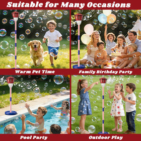 Gzsbaby bubble machine ready for outdoor parties and celebrations