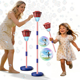 Gzsbaby bubble machine stand setup creates a dramatic 48-inch backdrop