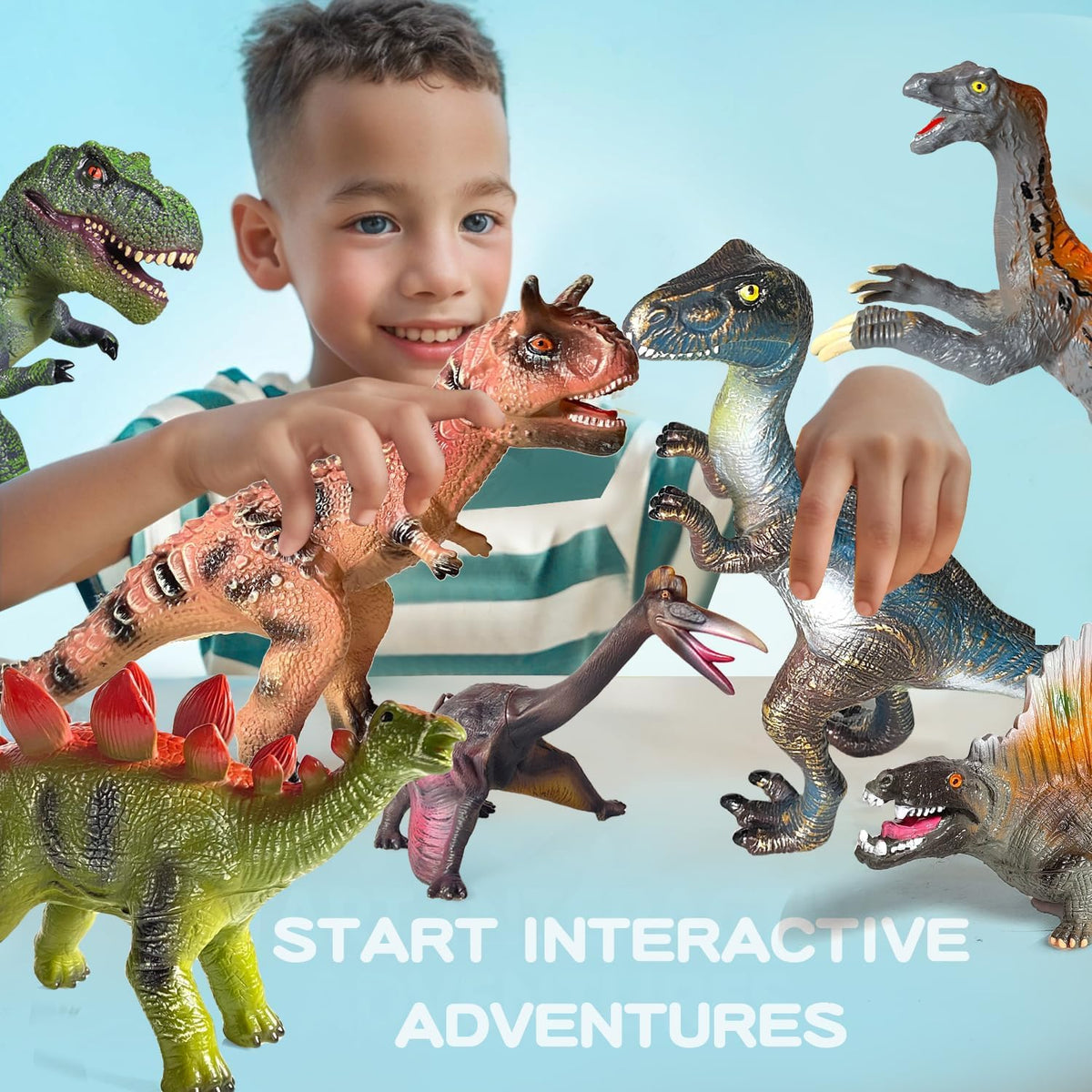 Gzsbaby Therizinosaurus jumbo figure crafted for sturdy, long-lasting dinosaur adventures.