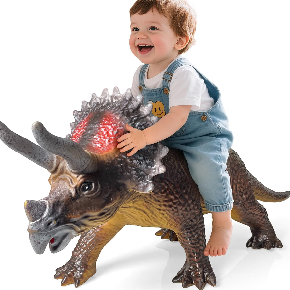 Gzsbaby Dinosaurs King Giant Triceratops ideal for playrooms and displays