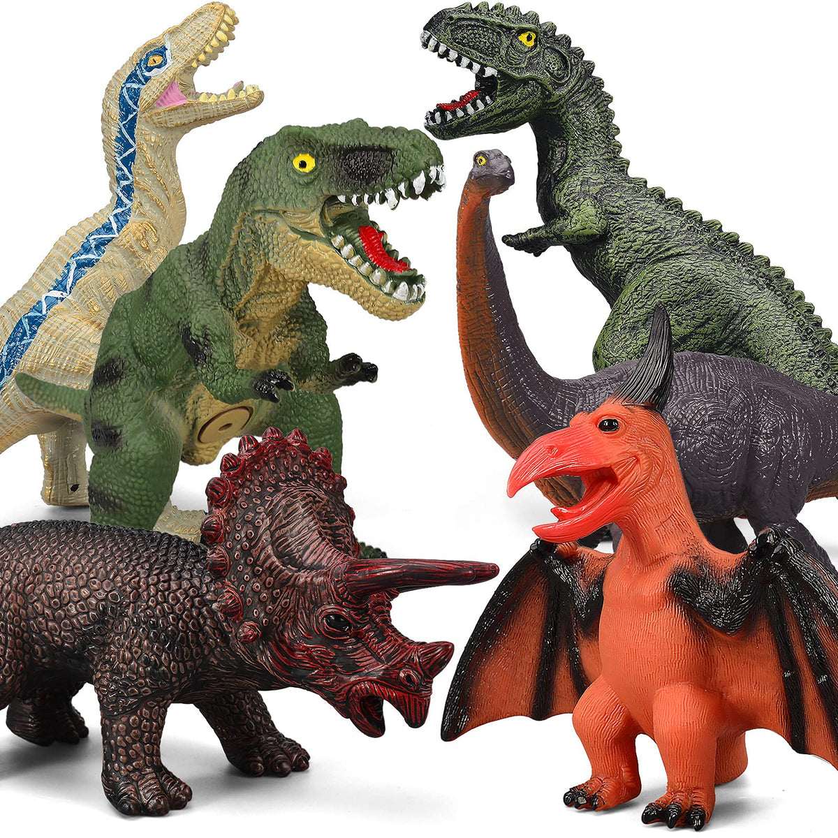 Gzsbaby Giganotosaurus dinosaur figure for dramatic scenes.