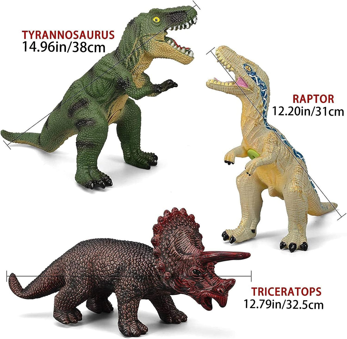 Gzsbaby Triceratops dinosaur figure for sturdy hands-on learning.