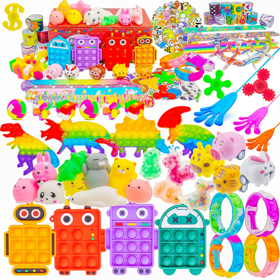 H-Partner 115pcs party favors assortment for easy party planning and prizes