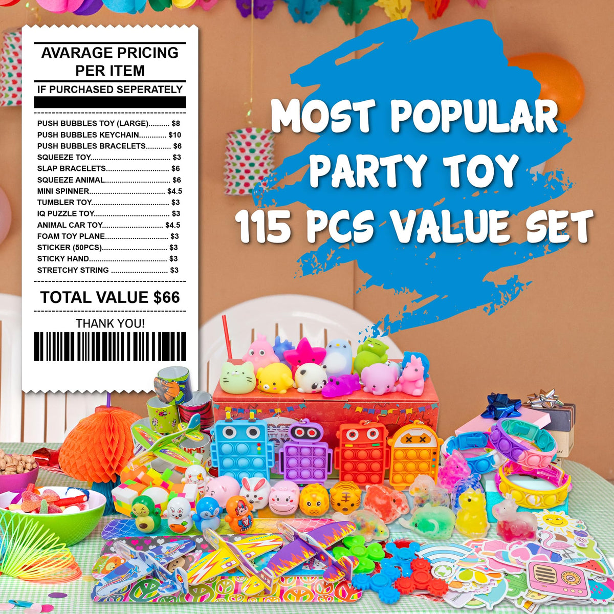 H-Partner pop fidget toys variety for interactive party fun and crowd-pleasers