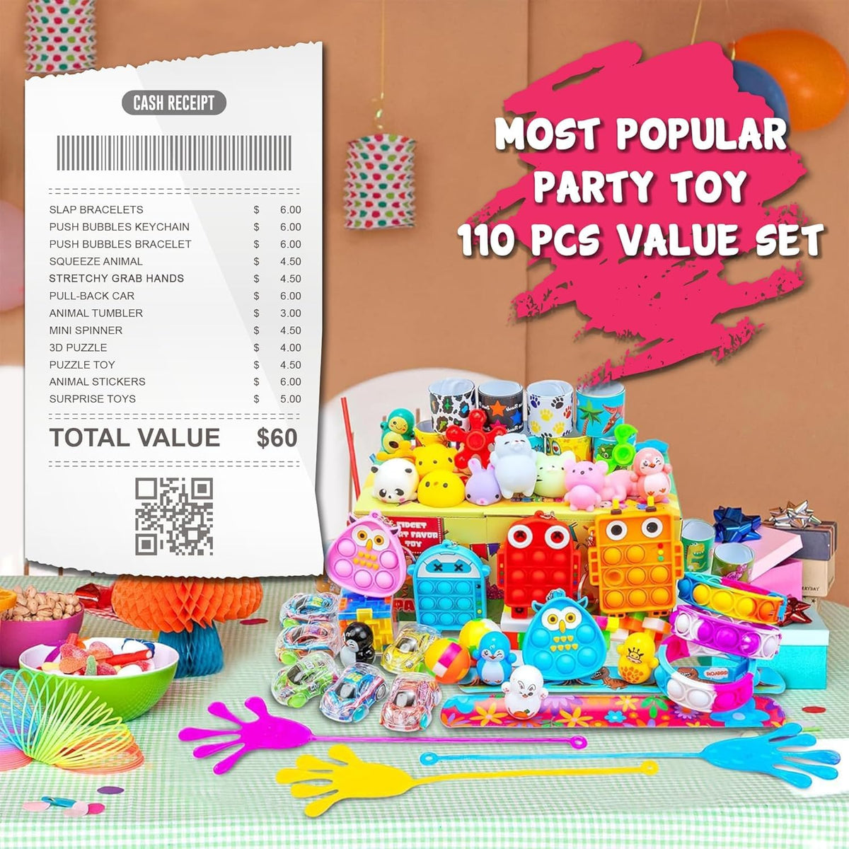H-Partner push bubbles bracelets providing tactile fidget play for classroom rewards
