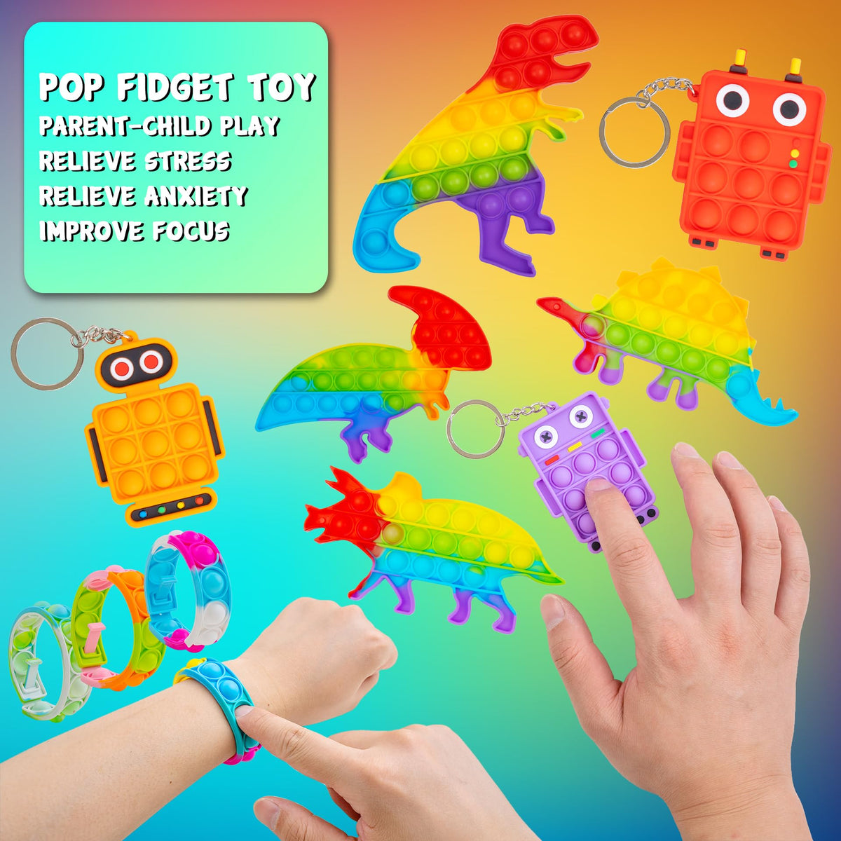 H-Partner stretchy grab hands soft stretch toys for giggles