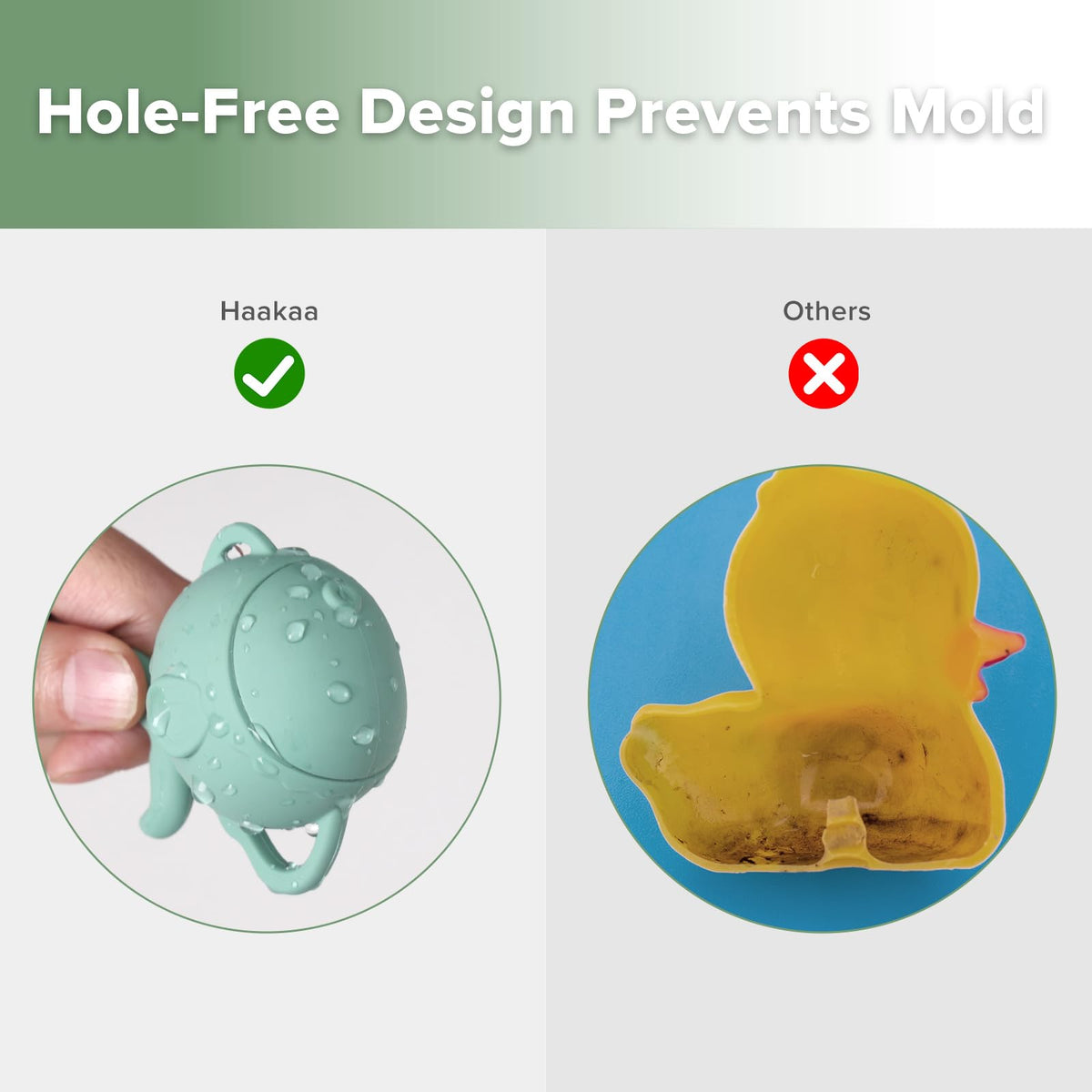 haakaa BPA-free and phthalate-free material ensures safe, gentle play for toddlers.