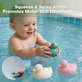 haakaa Dinky Splash Duck with removable base for thorough cleaning and quick drying.