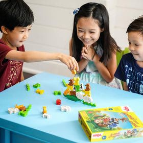 HABA Animal Upon Animal penguins placement encourages careful, patient construction.