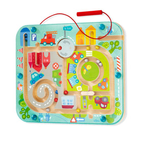 HABA Busy Board Town Magnetic Maze: screen-free toddler travel activity.