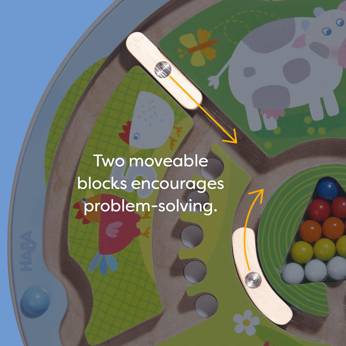 HABA Busy Board Wooden construction from sustainable materials lasts through many sessions