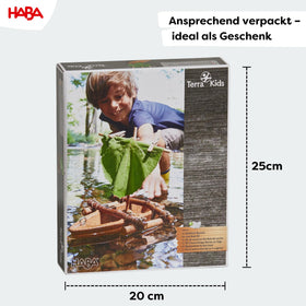 HABA DIY Cork Boat guidebook open to spark future engineers.
