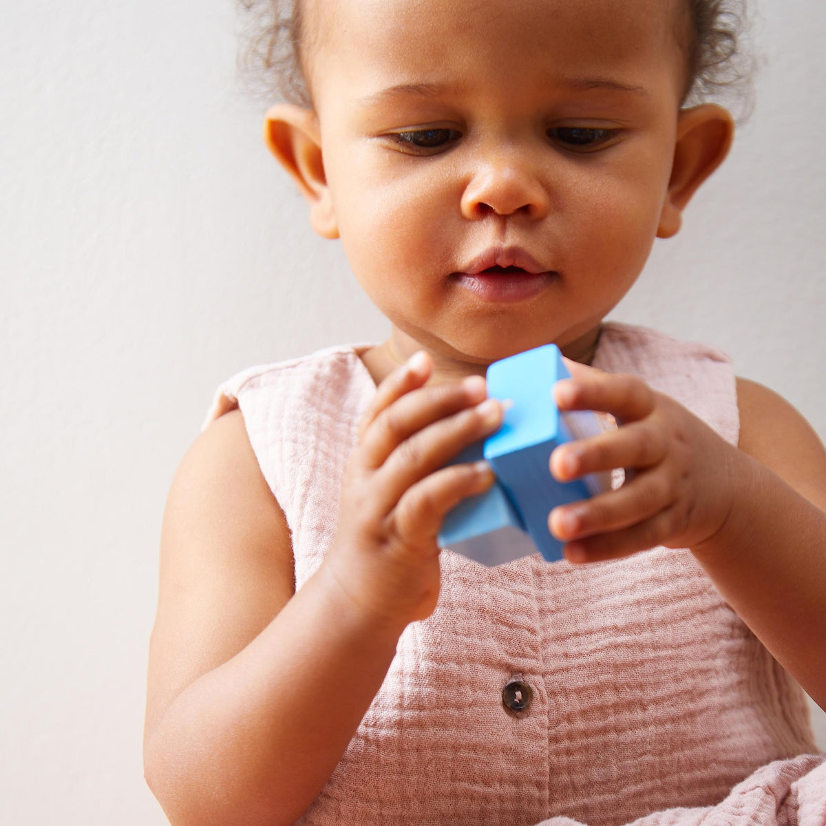 HABA blocks on a learning table for cause-and-effect