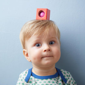 HABA blocks forming towers to improve fine motor skills