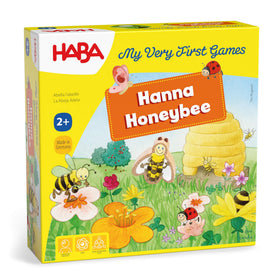 HABA Hanna Honeybee box with tokens promotes cooperative play for toddlers.