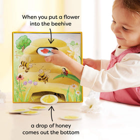 HABA Hanna Honeybee color flowers scene strengthens early color recognition during play.