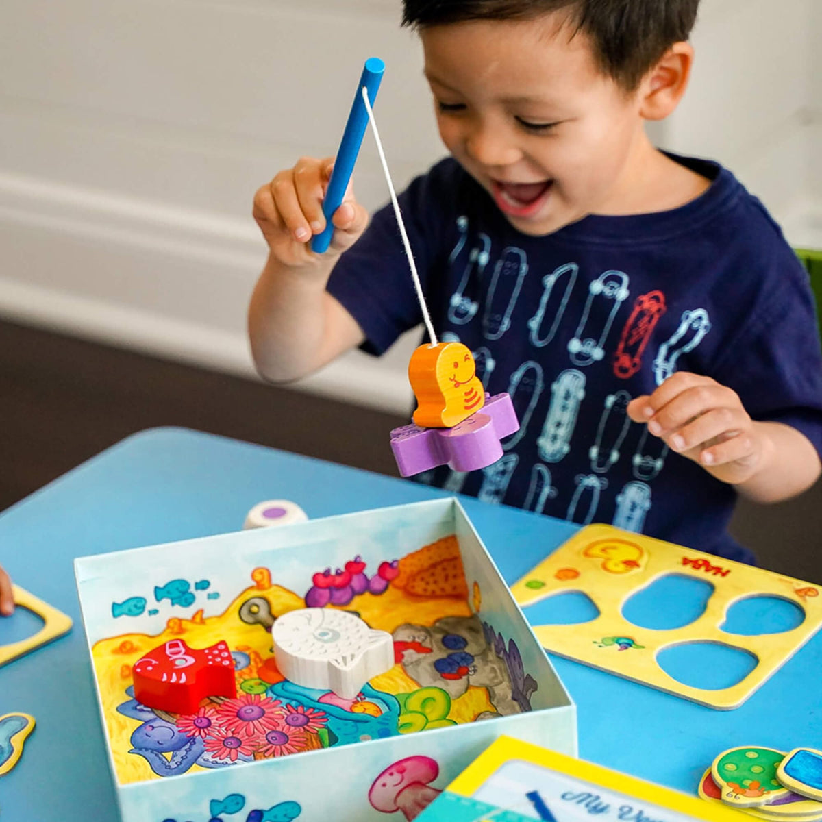 HABA Here Fishy Fishy sea creatures come alive through pretend play.
