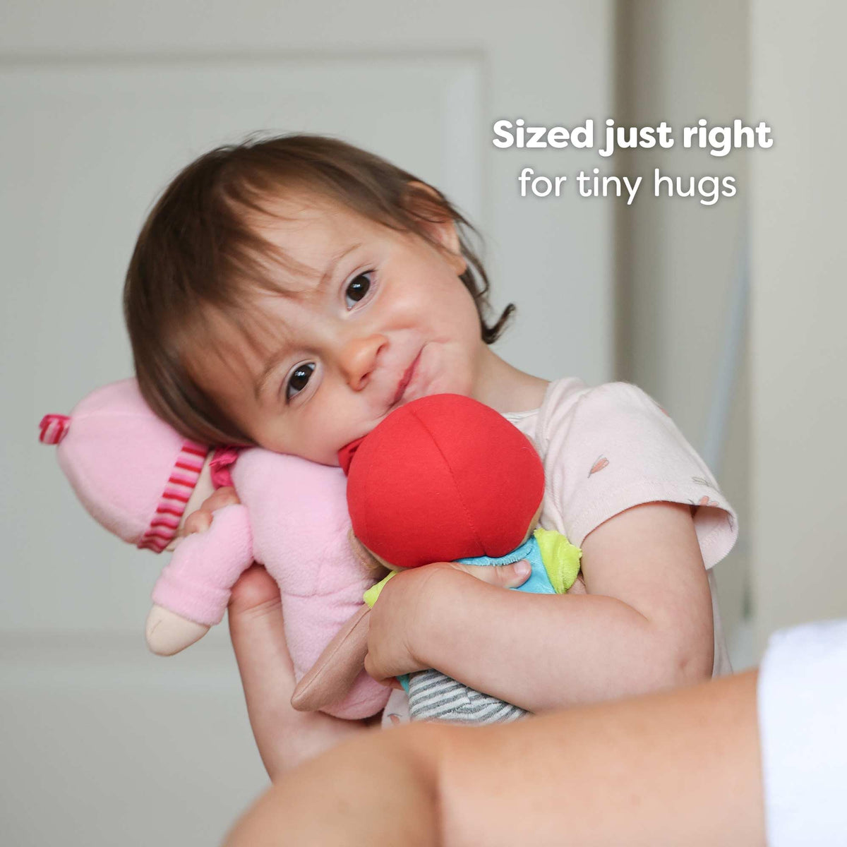 HABA Luisa Snug Up Doll comes in an 8-inch size ideal for newborn gifting.