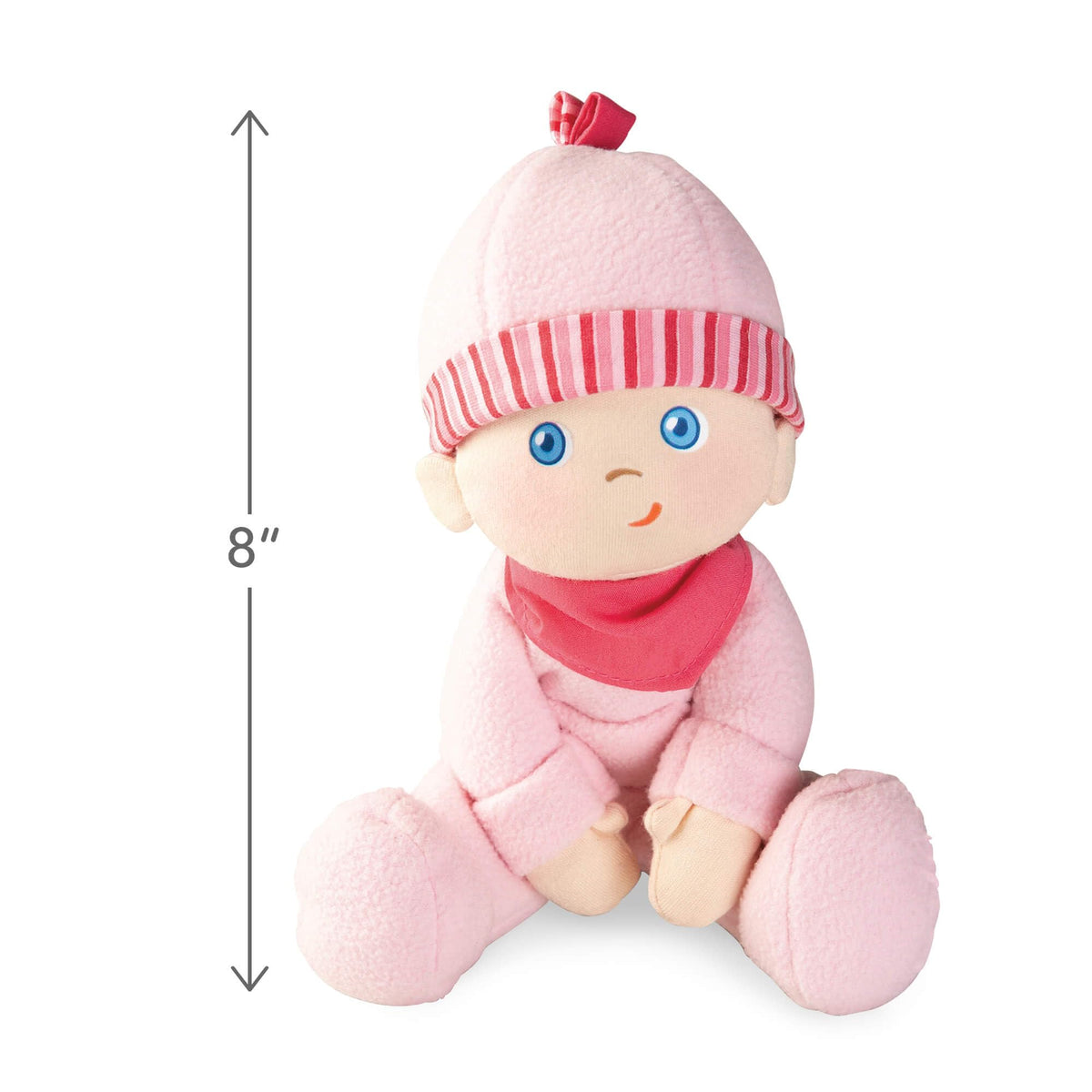 HABA Luisa Snug Up Doll has an easy-to-hold design for tiny hands.