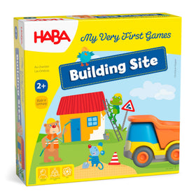 HABA My Very First Games Building Site: house pieces support cooperative construction play for toddlers.