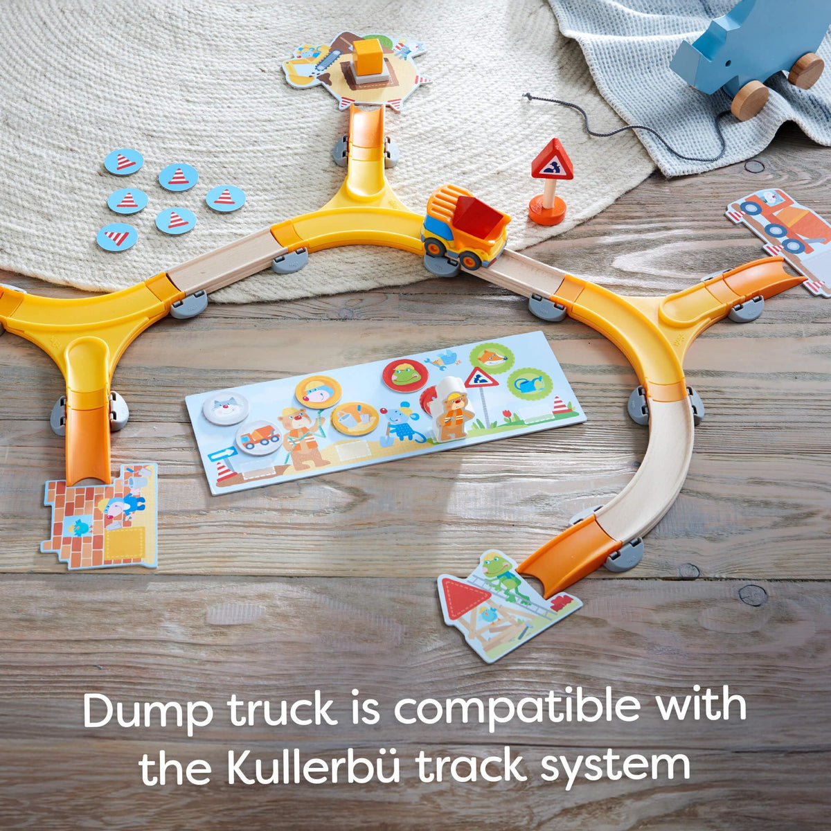 HABA My Very First Games Building Site: Kullerbu compatibility expands open-ended exploration.