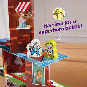 Rhino Hero Super Battle easy-to-learn rules with replay value.