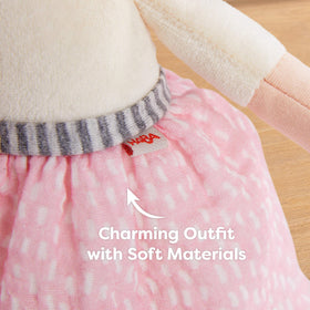 HABA Snug Up Lauren washable fabric keeps playtime fresh.