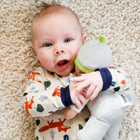 HABA Snug Up Ollie is machine-washable for easy care