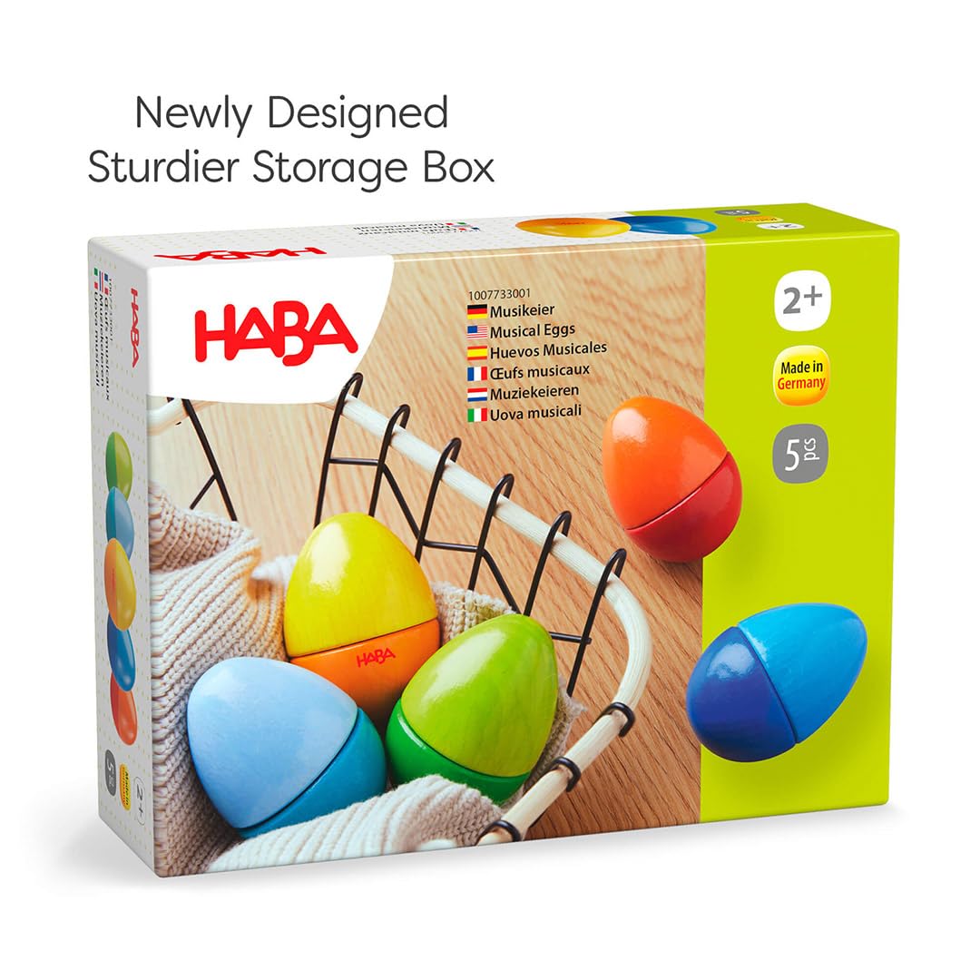 HABA storage box with sturdy design, easy toy egg storage and clean organization