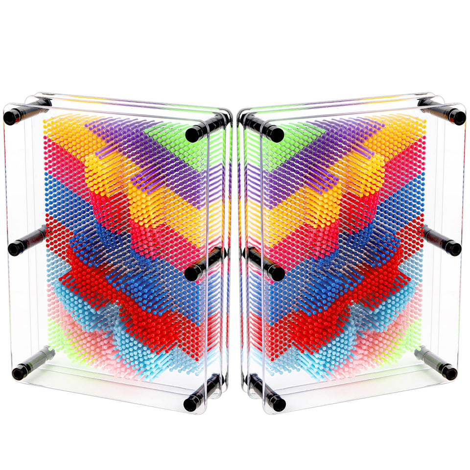 Hacaroa 2-pack 3D pin art toy 8x6 large for home decor and creativity