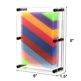 Hacaroa pin art board with clear front enhances display and viewing